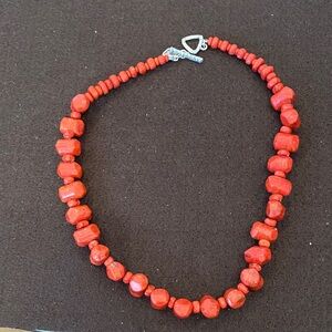 Silpada Vibrant Red Coral Necklace
